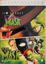 COFFRET THE MASK LE 1 ET LE 2 JIM CARREY  EN 2 DVD  TRES BON ETAT