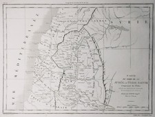 Palestine Israel 1844 Juif Judée Nazareth Ephraïm Zabulon Gravure Terre Sainte