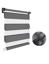 Store enrouleur Jour / Nuit 55x150cm Gris foncé