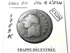 Frappe décentrée louis xvi - louis,