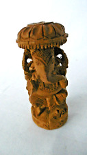 sculpture petite figurine deesse shiva en bois
