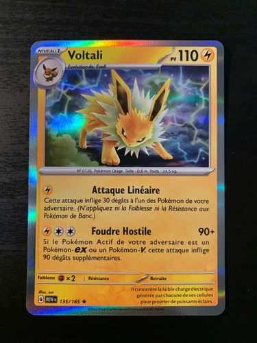 Carte pokémon holo voltali - carte,