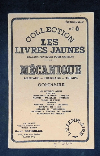 Les livres jaunes mécanique - livres, 6