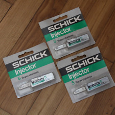 Original SCHICK INJECTOR 1 Pack 5 Lames SUPER STAINLESS NOS Lot Cartouche Rasoir
