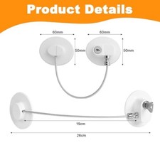 Kit Serrure de Sécurité Enfant pour Tiroir Réfrigérateur et Fenêtre avec Ac