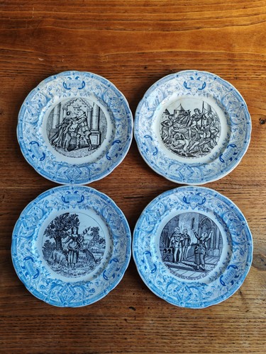 Lot assiettes parlantes - de,