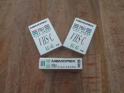 Cassette video vhs vierge - 3, vhs-c