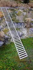 1/43 lot de 3 escaliers à découper incliné 45° gris décor train diorama maquette