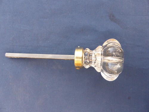 Poignée godrons verre cristal