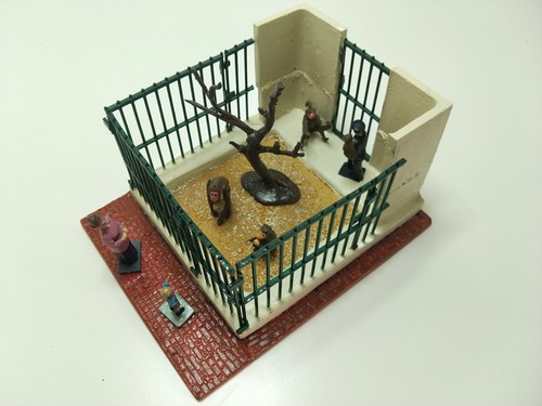Diorama zoo singes décor - -, (décor