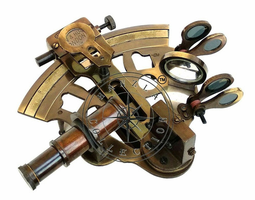 Ancien sextant marine laiton - ancien,