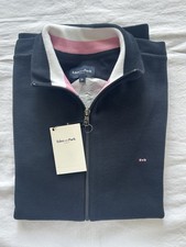 EDEN PARK  Gilet Cardigan  Zippé   Bleu Marine 100 % Coton  Taille XL Neuf