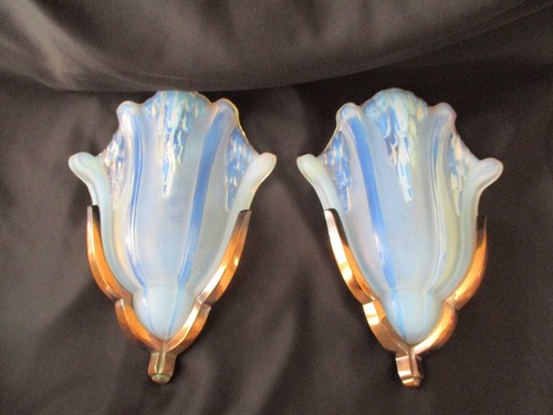 Paire appliques verre - paire, d'appliques