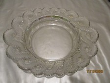 Coupe en cristal signée Lalique France modèle Auriac  XXe