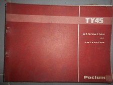 POCLAIN TY45 - TY 45 : notice