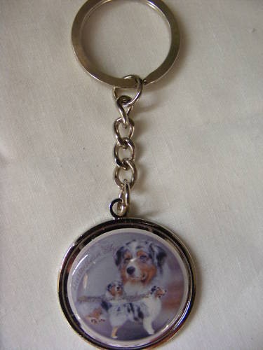Porte clés métal chien - en,