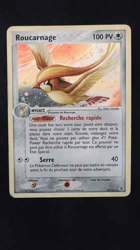 Carte pokémon roucarnage - carte, holo
