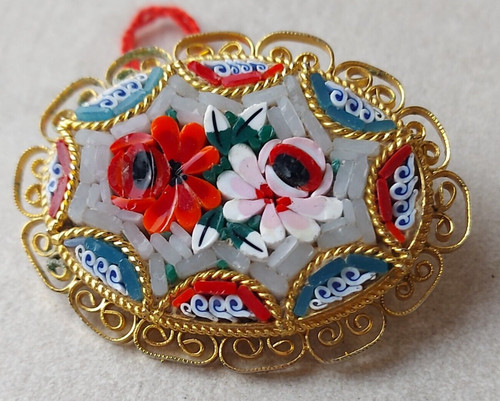 Ancienne broche bouquet - ancienne, de