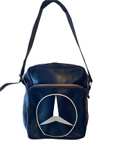 ANCIEN VINTAGE SAC BANDOUILLERE PVC AUTO VOITURE MERCEDES BENZ ANNÉE 70 LOGO 