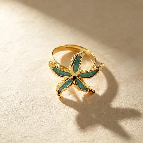 Bague etoile mer verte - mer,