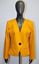 Vintage jacket 80s YVES SAINT LAURENT VARIATION cotton piqué saffron 40FR 8US