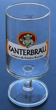 Kanterbrau Bière Verre a pied Publicitaire Hauteur 14cm Bistrot Bar Collection