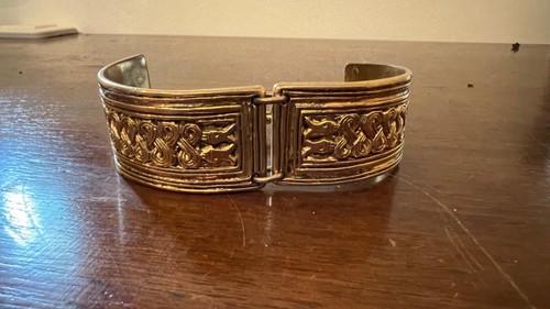 Bracelet manchette bronze - manchette, en