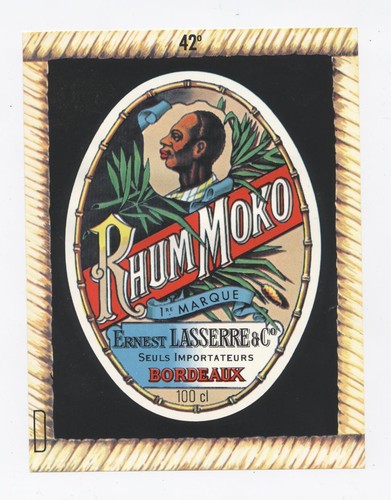 Ancienne etiquette rhum moko - rhum,