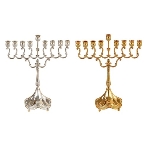 Menorah zinc alliage - menorah,