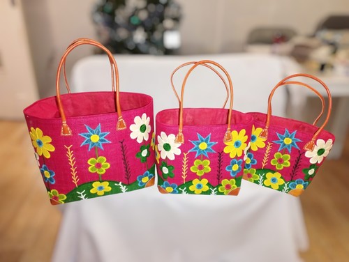 Lot paniers rouge cabas sac - rouge,