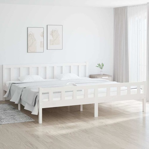 Cadre lit blanc - blanc, massif