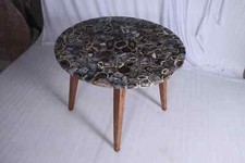 36 " Gris Agate Rond Table Top / Café Table Top Maison Bureau Décor
