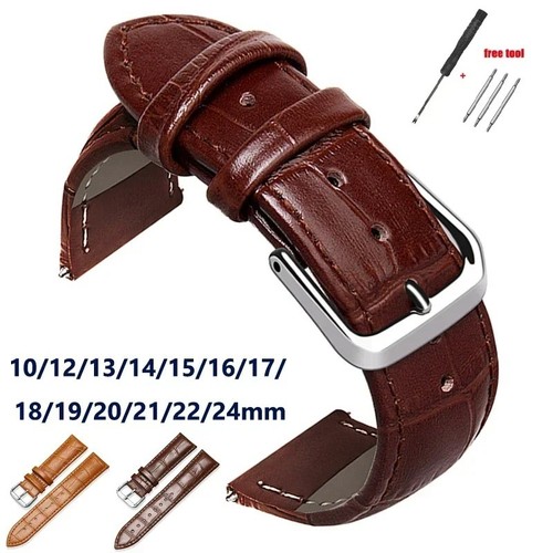 Bracelet montre en cuir - bracelet,