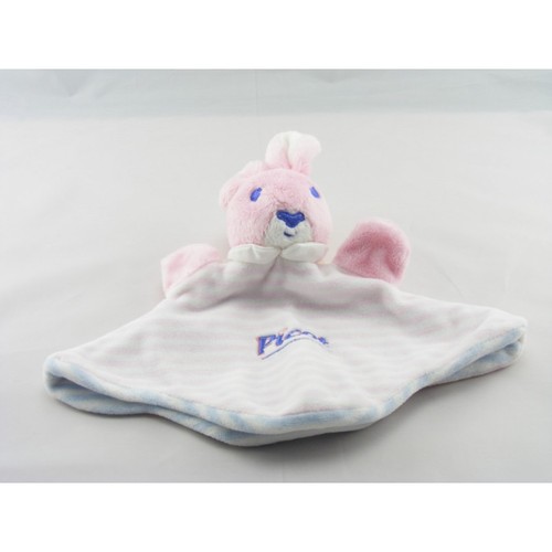 Doudou plat lapin rose - doudou,
