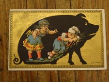Ancien chromo publicitaire Le