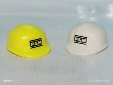 PLAYMOBIL X2 CASQUES 3260 3262 3263 3275 3279 7080 9116 GRUE CAMION ŒUVRE CAR...