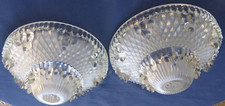 2 VERRES DE LUSTRE EZAN ancien