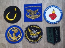 lot 6 écussons militaires collection insignes vintage