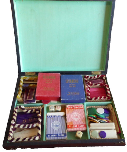 Ancienne boite jeux jetons - jeux,