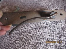 2) Poignée de Porte Portail en Fer effet vieilli Corrosion simulée 1 vis absent