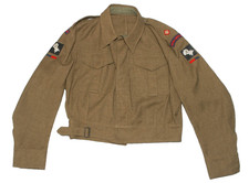 WW2 BRITISH ARMY, BLOUSON DE BATTLE DRESS PAT. 37, ARTILLERY, 6th ARMOURED-DIV.