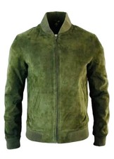 Blouson bomber homme cuir daim