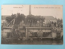 CPA, GUERRE, FISMES (51), Pont Rétabli par le Génie