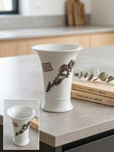 Vase porcelaine de - r.b.,