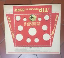 MARGARINE  le TIP - Découpage publicitaire cartonné "Tip et  Les Petits Pois "