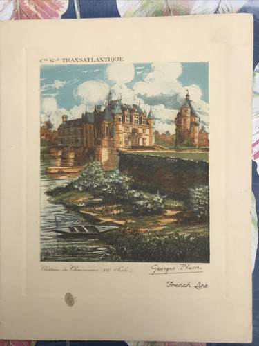 Menu 1933 french line - menu,