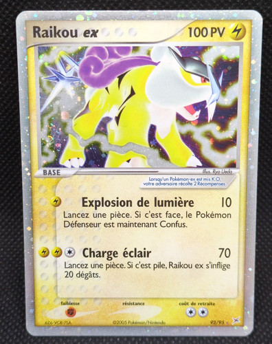 Carte pokemon raikou - carte,