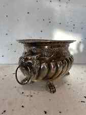 Jardinière en métal argenté a pieds griffes XIX siècle