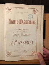 Jules Massenet Marie-Magdeleine Partition chant piano reliée éditions Heugel