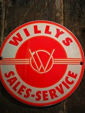 Plaque émaillée jeep - jeep, willys